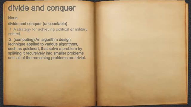 What does divide and conquer mean? смотреть онлайн