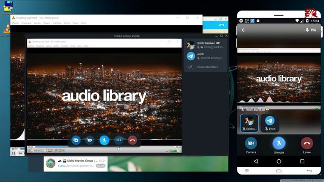 Telegram Desktop Screen Sharing With Audio | Windows смотреть онлайн