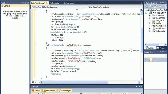 ASP.Net Sử dụng Store Procedure SQL - Quản lý học sinh смотреть онлайн