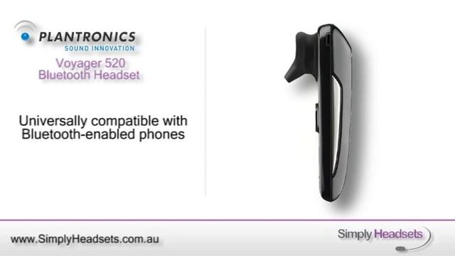 Plantronics Voyager 520 Bluetooth Headset Video Overview смотреть онлайн