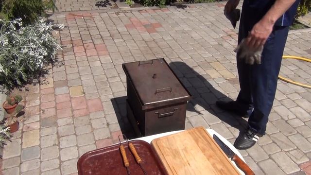 Горячее копчение. Коптим рульку и крылья куриные. #Коптим смотреть онлайн