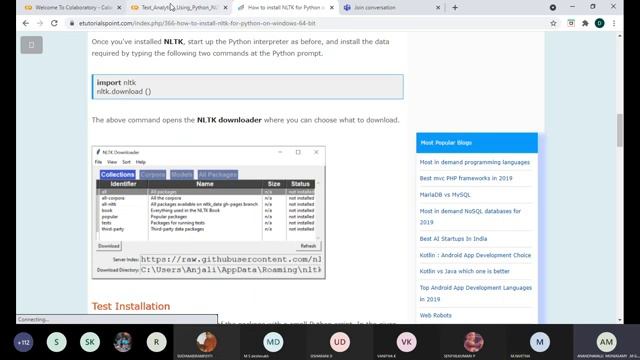 One Day Workshop on Text Analytics Using Python Natural Language Toolkit NLTK 20210927 183024 Me смотреть онлайн