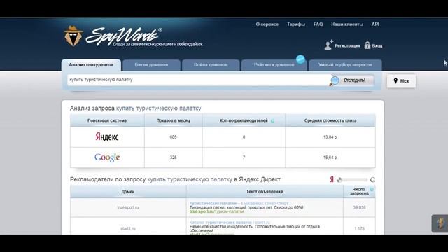 Как анализировать конкурентов в Яндекс.Директ смотреть онлайн