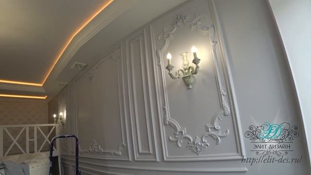 Краткий обзор воплощения дизайна интерьера гостиной в Неоклассике часть№1 смотреть онлайн