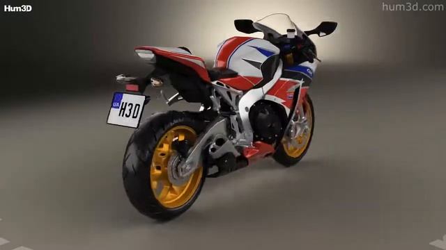 Honda CBR1000RR Fireblade 2016 3D model by Hum3D.com смотреть онлайн