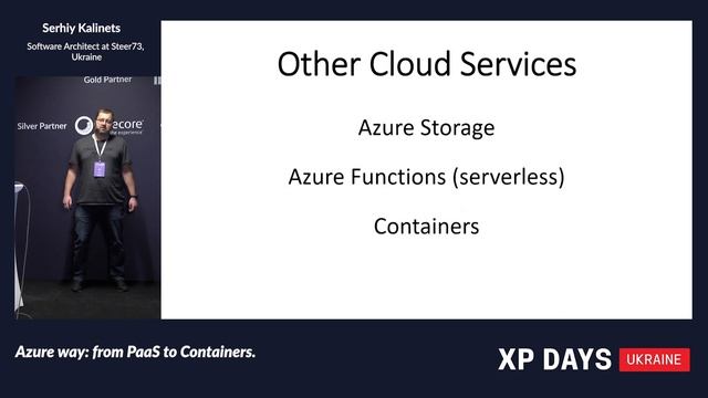 Azure way: from PaaS to Containers. (Serhiy Kalinets, Ukraine) [RU] смотреть онлайн