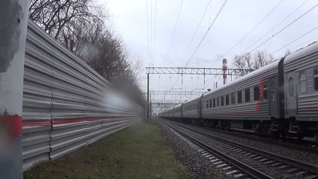 Электровоз ЭП2К-158 с пассажирским поездом №71 Чебоксары - Москва смотреть онлайн