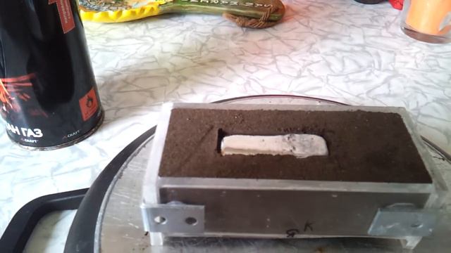 Литье свинца в сырую ПГС. смотреть онлайн