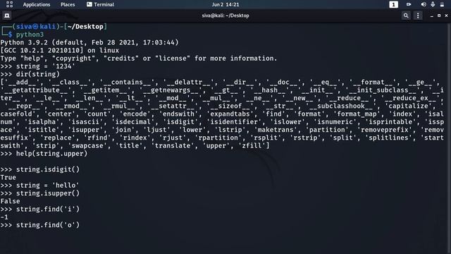 string function in python3 in tamil using kali linux смотреть онлайн