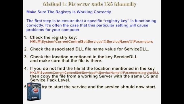 How To Fix Error Code 126 смотреть онлайн