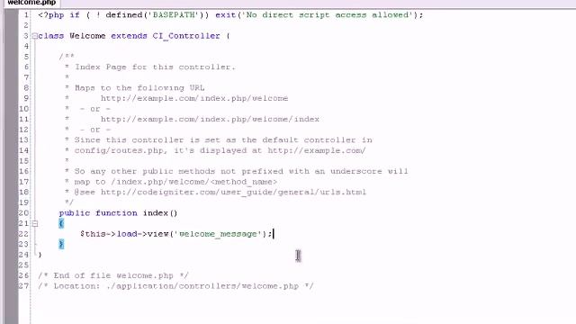 CodeLobster PHP Edition CodeIgniter Tutorial смотреть онлайн