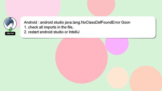 Android : android studio java.lang.NoClassDefFoundError Gson смотреть онлайн