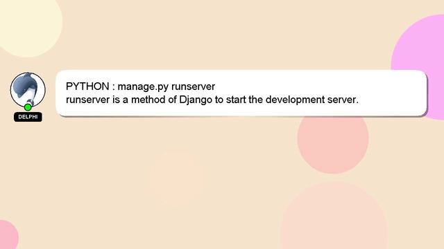 PYTHON : manage.py runserver смотреть онлайн