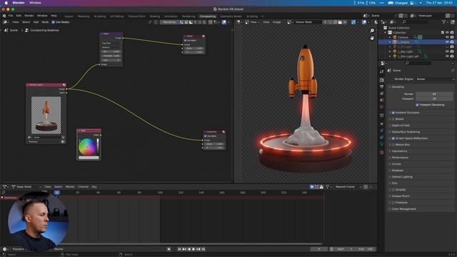Blender Beginner Tutorial - Part 9 (Composite & Render) смотреть онлайн