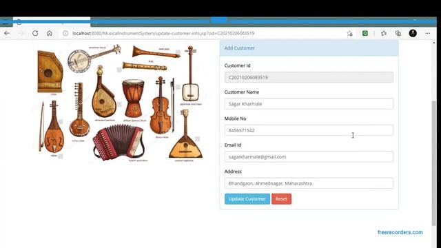 Musical Instruments Billing System In Servlet/JSP/MySQL-8.0/Bootstrap смотреть онлайн