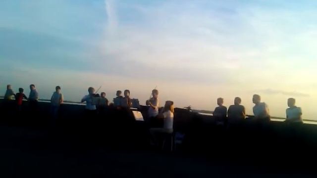 Архангельск. Музыканты на набережной смотреть онлайн