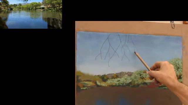 Linear Park Lake pastel demo смотреть онлайн