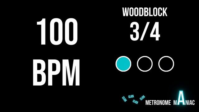 3/4 Metronome 100 BPM смотреть онлайн
