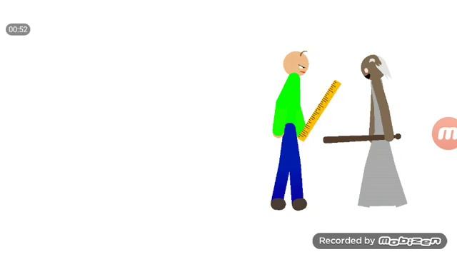 Baldi vs granny (stickman animatör stick nodes pro) смотреть онлайн