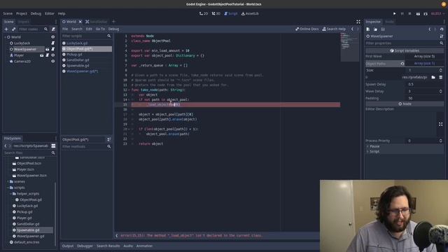 Using an Object pool in Godot! смотреть онлайн