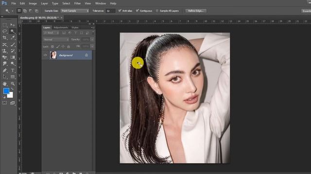 Photoshop CS6 - เปลี่ยนสีผม смотреть онлайн