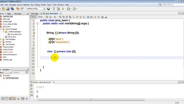 20 Create array String and char смотреть онлайн