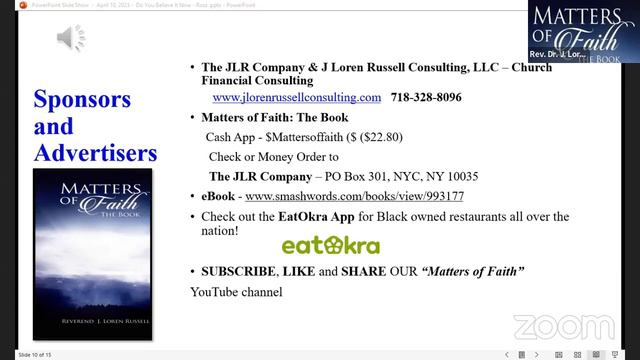 Matters of Faith: The Radio Show - "Do You Believe It Now?" смотреть онлайн