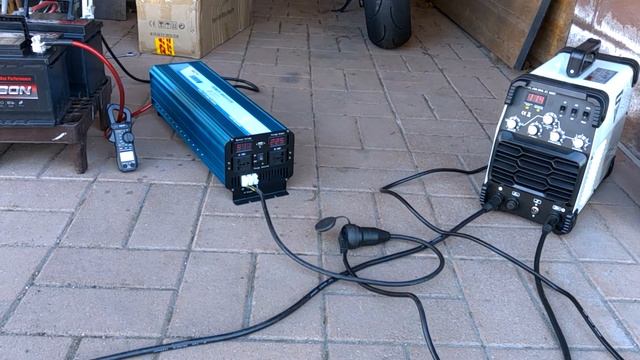 Welding With Power Inverter (Belttt 5000W), Load Test With 200A Welder