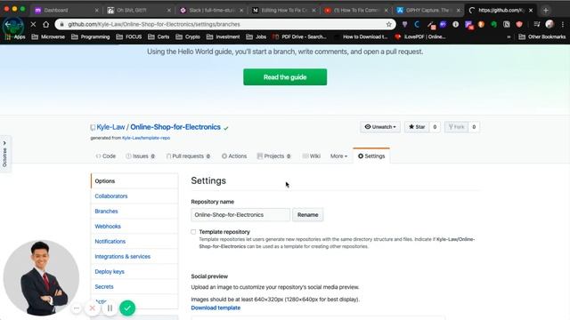 Set Default Branch on GitHub смотреть онлайн