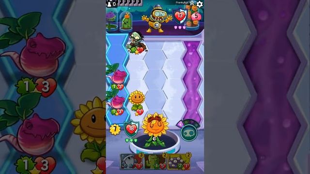 PvZ Heroes/Вспышка на солнце против Бесячества/ победа в 2 счета! #1 смотреть онлайн