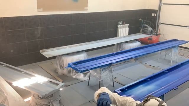 Покраска Kia Bongo 3 в синий Raptor ч.2 смотреть онлайн