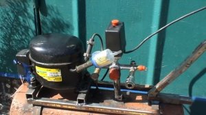 Сделал и себе компрессор для гаража из холодильника