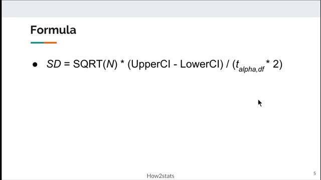 Calculate SD from Confidence Intervals (Very Accurately) смотреть онлайн