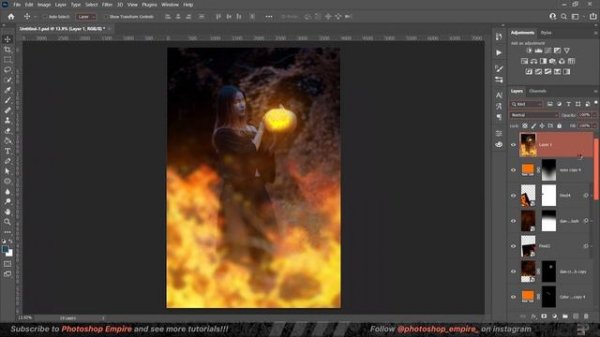 Halloween Photoshop Art - Speed Art (Photoshop Manipulation)