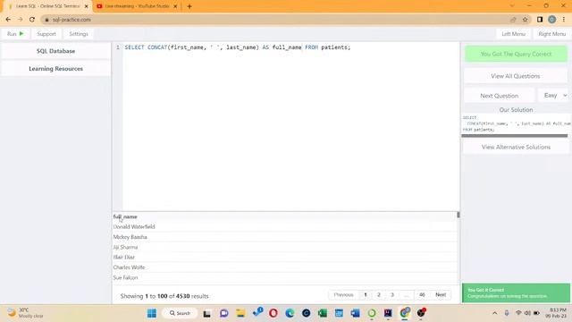 SQL Practice Question 6 смотреть онлайн