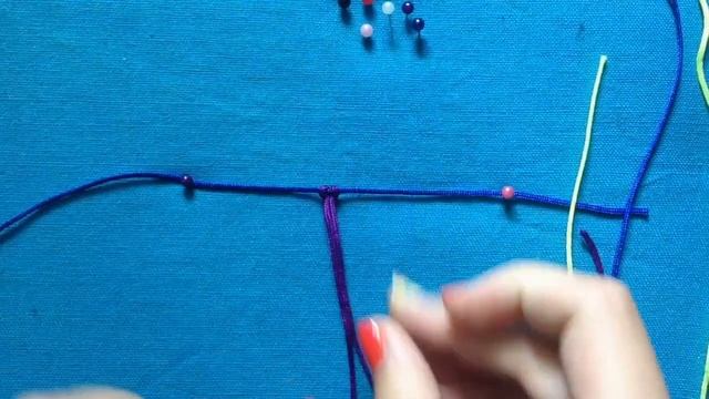 Как закрепить нить двойным креплением. Макраме для начинающих. Macrame for Beginners. Difficulty * смотреть онлайн