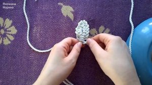 Колье или браслет из бельевой веревки. Мастер класс. DIY. Rope necklace