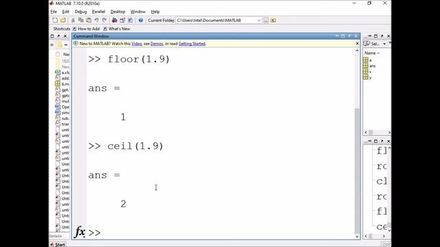 79-Usage of round,floor,ceil commands in MATLAB смотреть онлайн