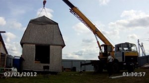 Перенос дома 4 на 6 краном