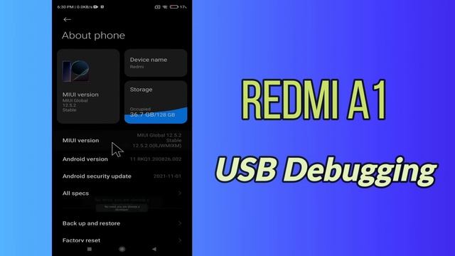 Redmi A1 USB Debugging how to Enable, Connect Pen Drive OTG смотреть онлайн