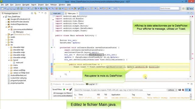 Comment utiliser le sélectionneur de date DatePicker sur Android ? смотреть онлайн