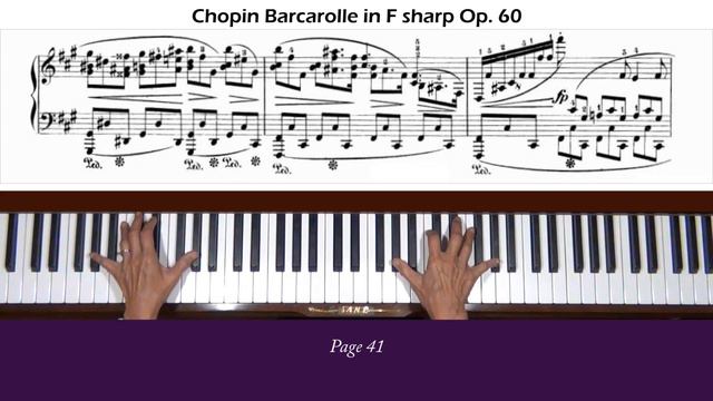 Chopin Barcarolle in F-sharp Major Op. 60 Piano Tutorial Part 2 смотреть онлайн