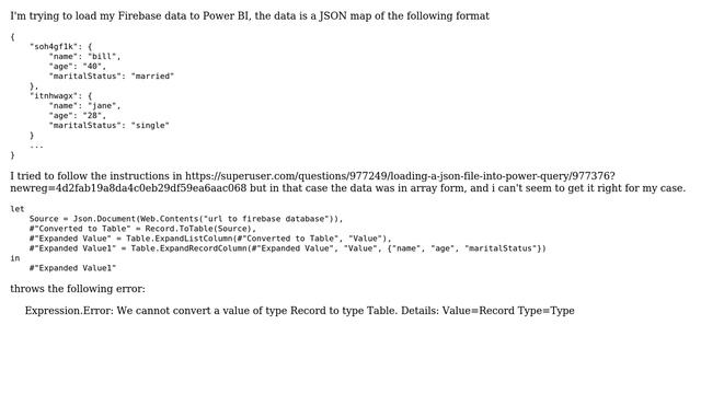 Loading a json key-value map into Power Query смотреть онлайн