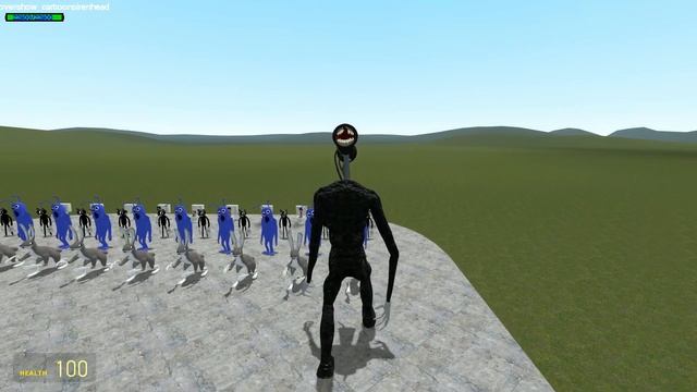 ALL SIREN HEADS VS ALL BOSS CAMERA MAN, SPEAKER MAN, TVMAN and PROJECTOR MAN BOSSES in Garry's Mod! смотреть онлайн