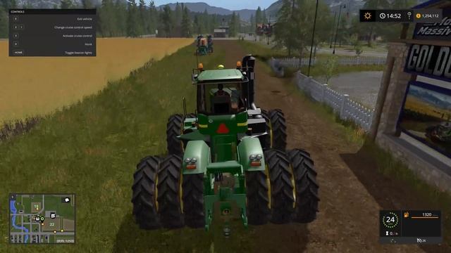 Farming Simulator 17 Tractors Mods: New Holland T9 John Deere 9630 Kirovets (PC ModHub) смотреть онлайн
