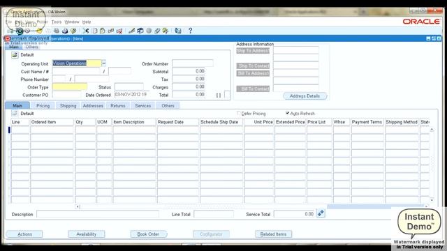Oracle Order Entry (Create Sales Order Line).wmv смотреть онлайн