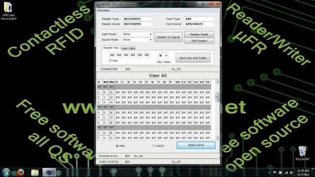 How to change RFID Card Security Key - uFRCoder Advanced version 1.0 (uFR Reader/Writer by D-Logic) смотреть онлайн