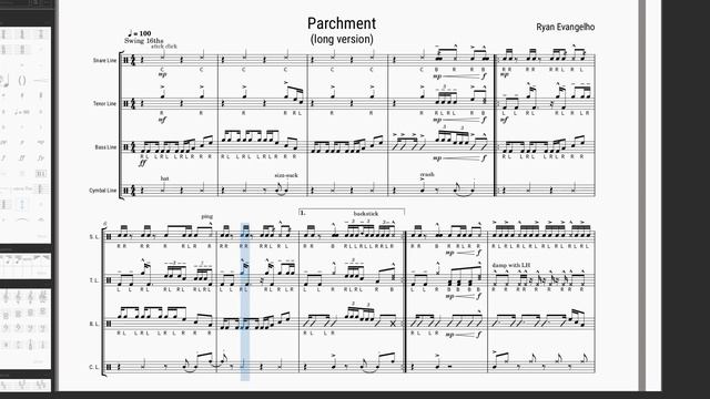 Groovy Drumline Cadence - Parchment (Long Version) смотреть онлайн