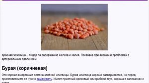 Какая бывает чечевица, каких цветов, в чем разница?