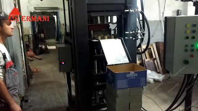 Пресс для технопланктона, макухи. ERMANI BRICKET hiper-40AT смотреть онлайн